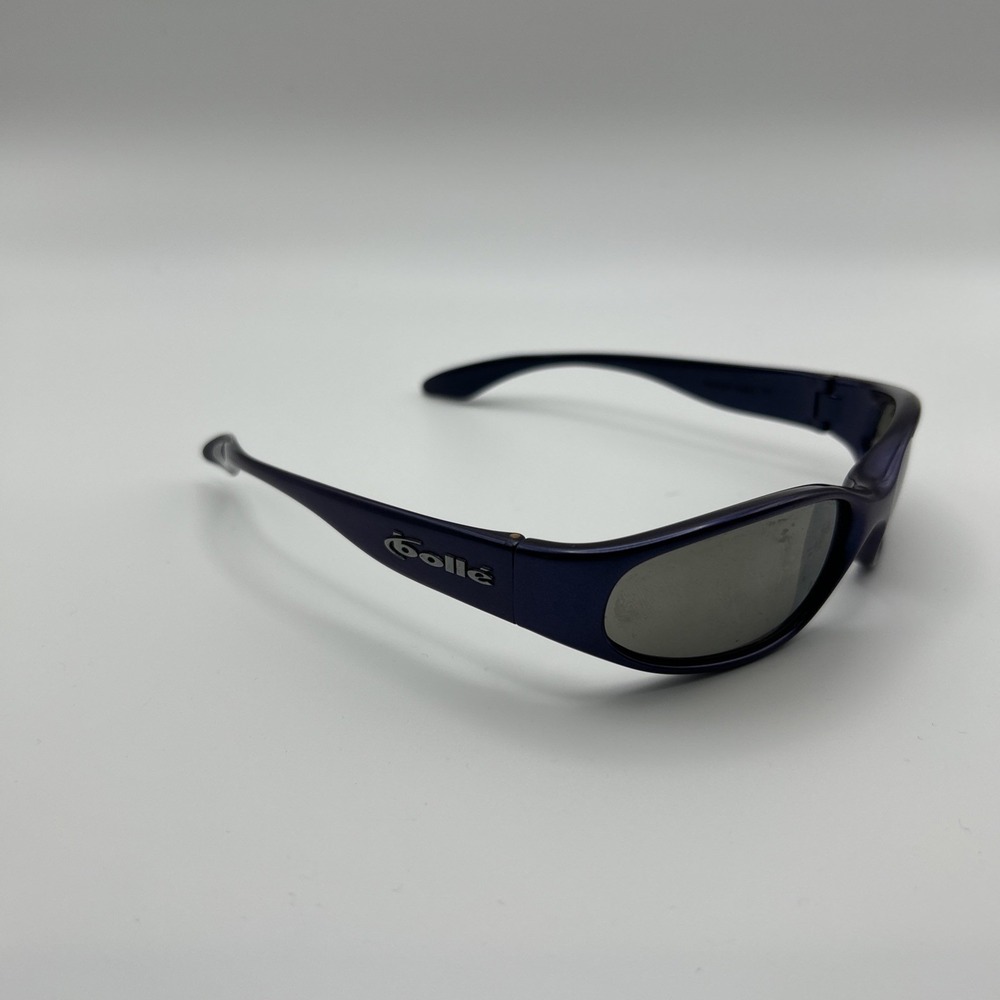 Vintage Bolle Orvet Purple Oval Sunglasses FRAMES ONLY France 90's Retro